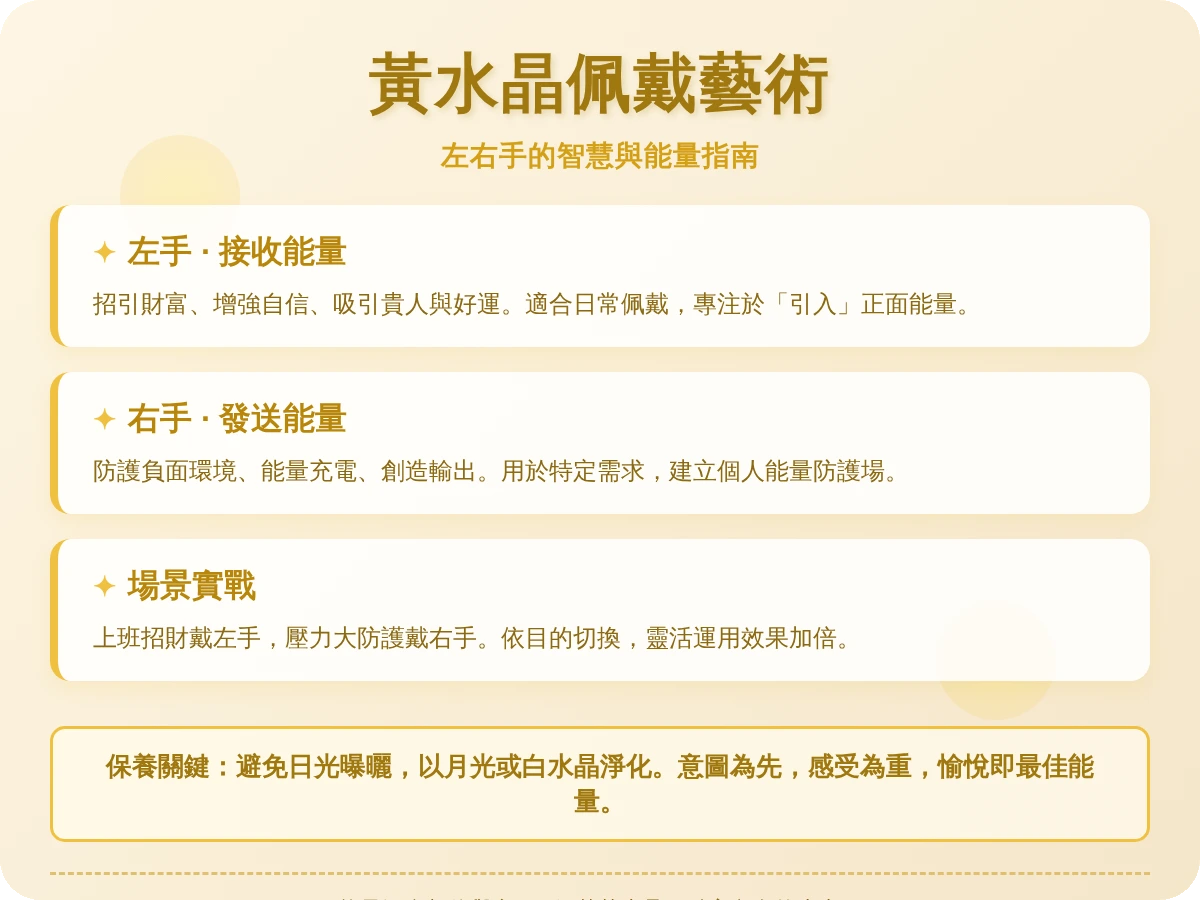 黃水晶戴哪隻手