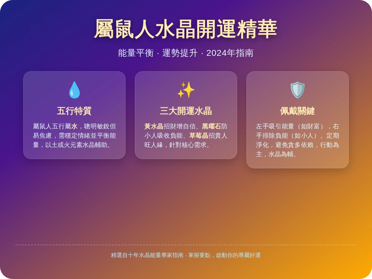 屬鼠適合戴什麼水晶