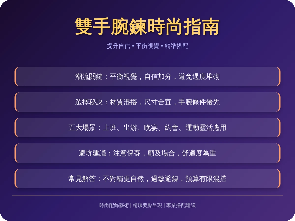 兩隻手都戴手鍊