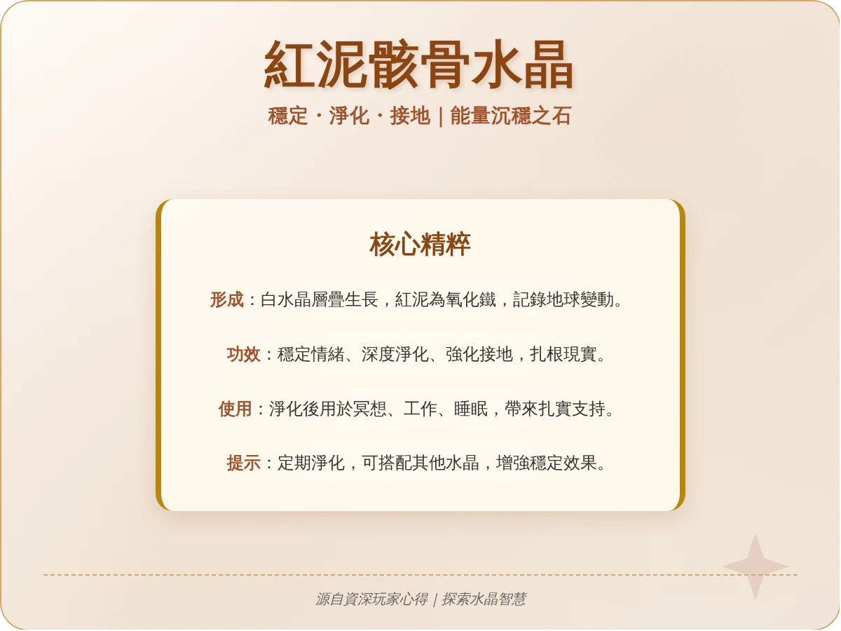 紅泥骸骨水晶功效