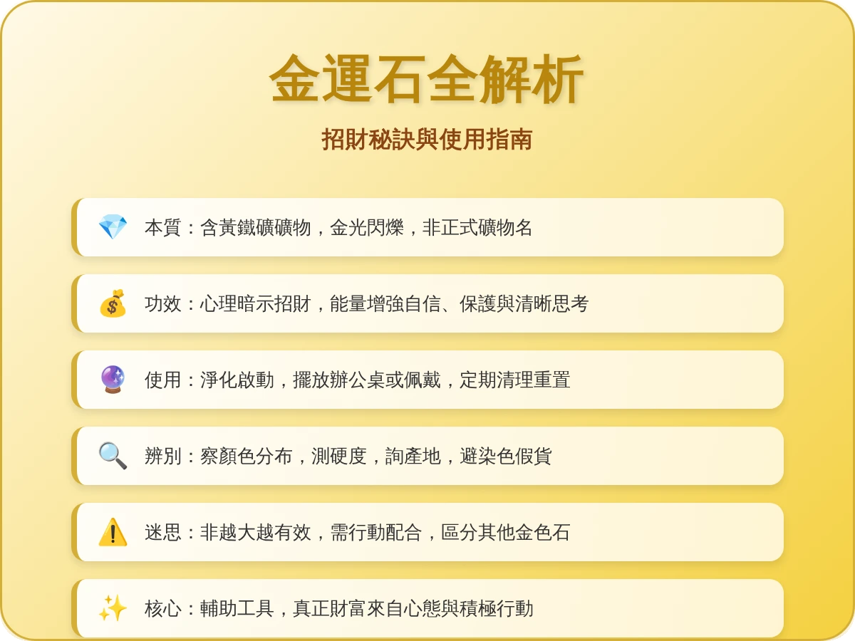 金運石功效 金運石功效