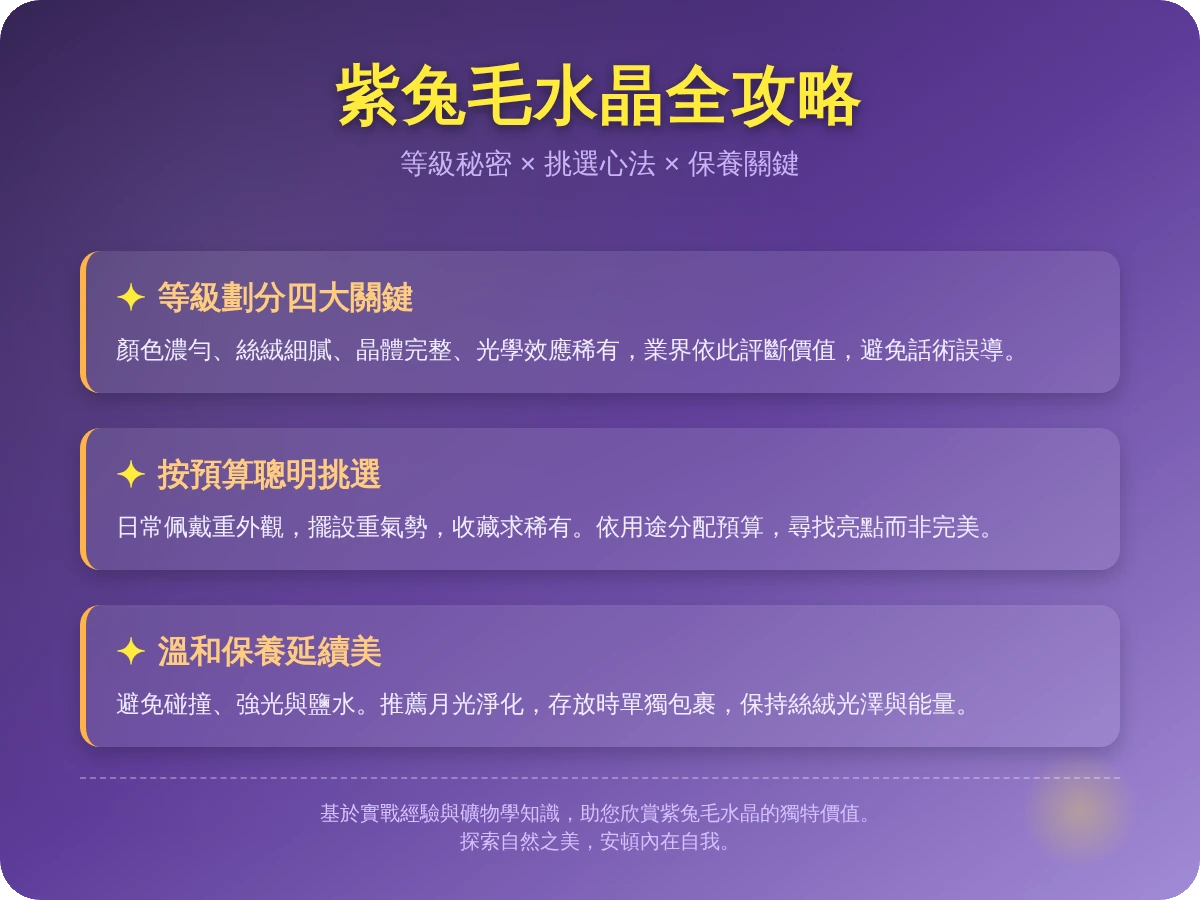 紫兔毛水晶等級 紫兔毛水晶等級