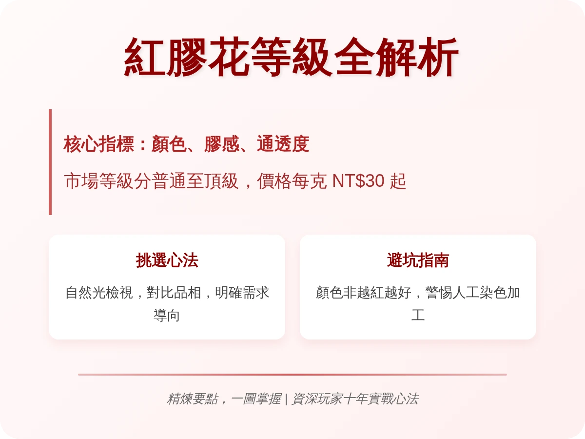 紅膠花等級