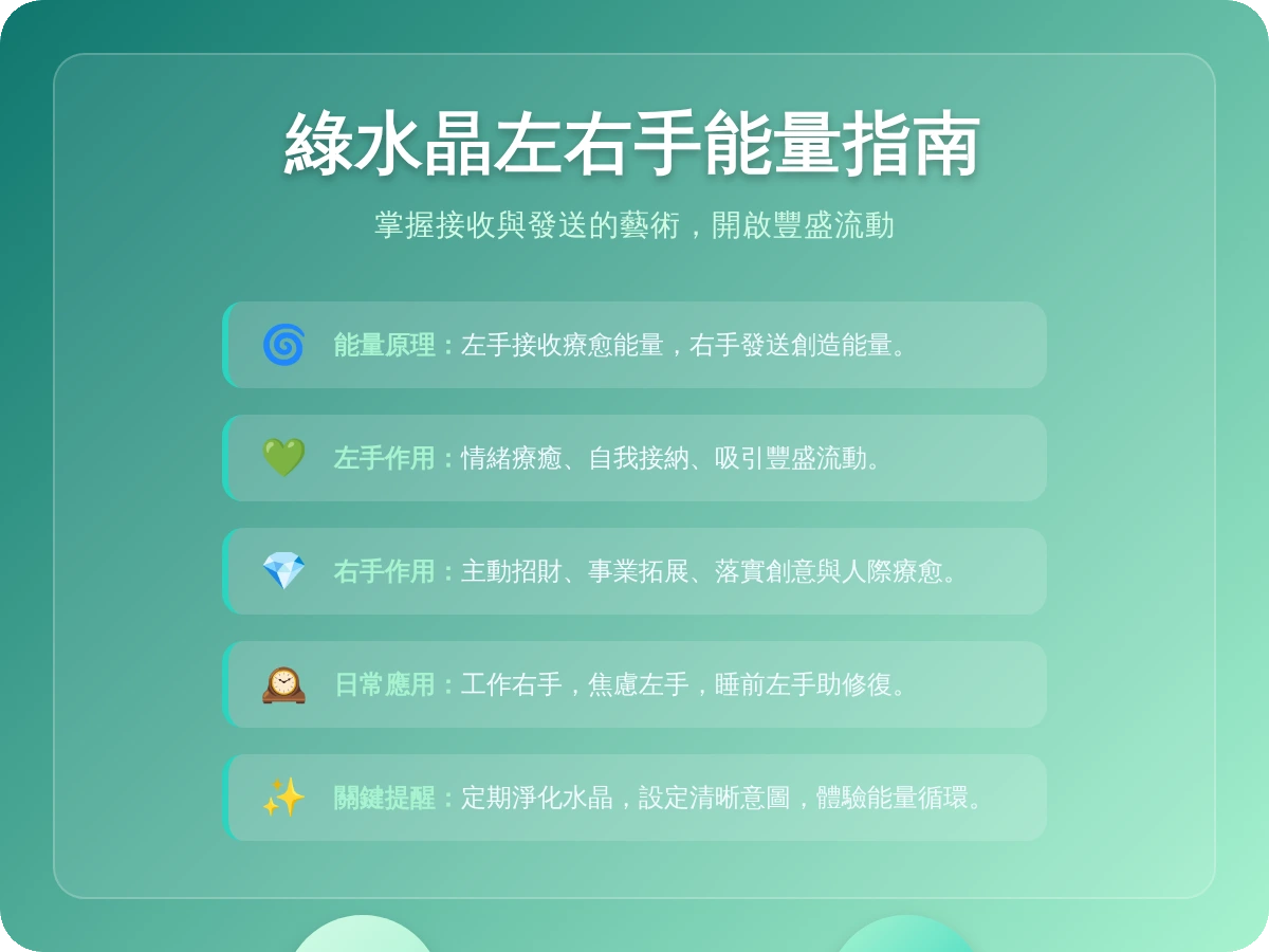綠水晶左右手