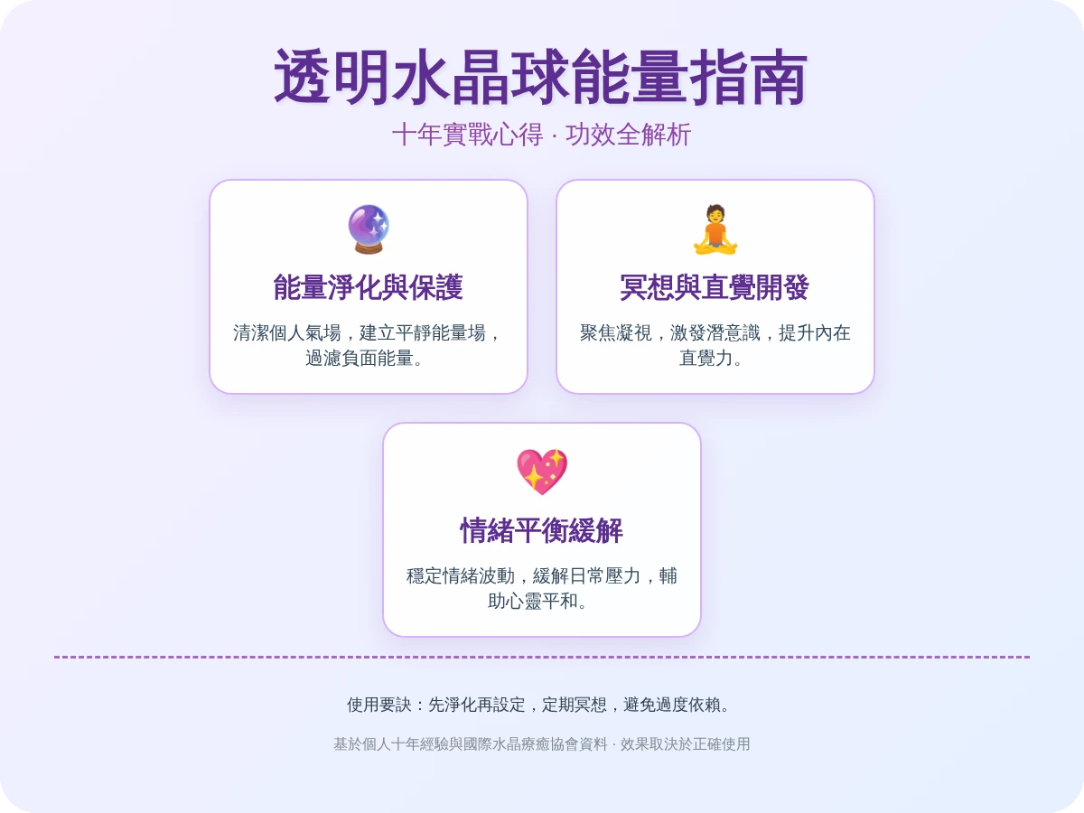 透明水晶球功效