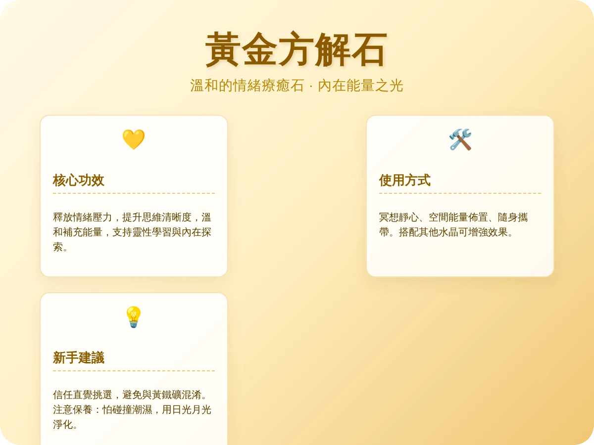黃金方解石功效