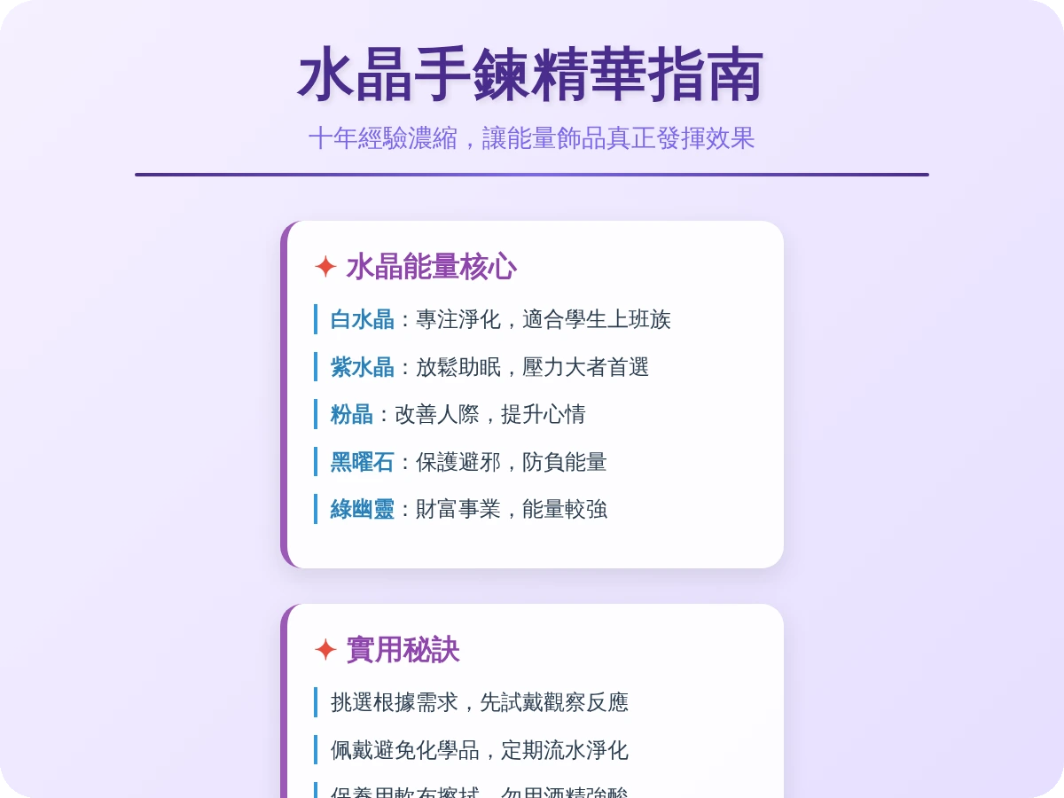 水晶手鍊 水晶手鍊