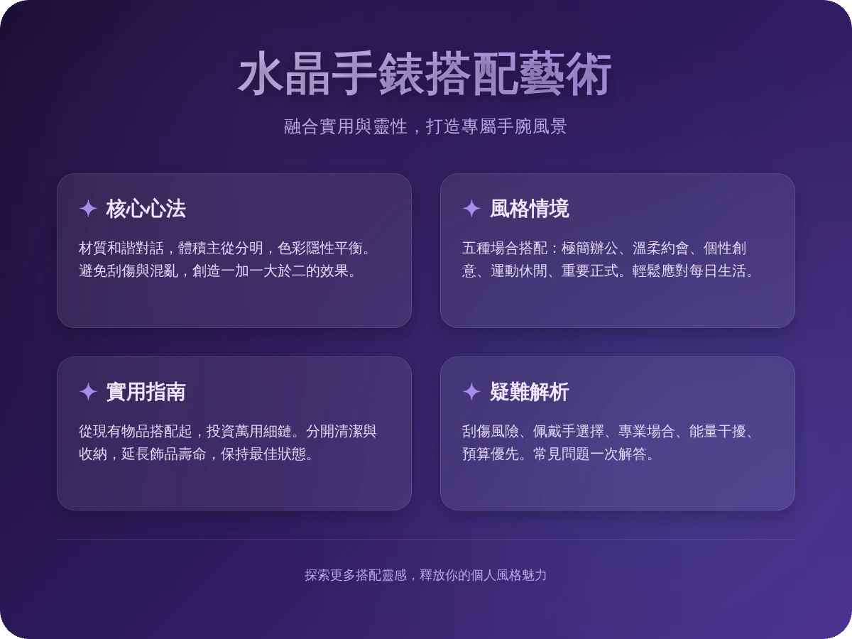 水晶手錶一起戴 水晶手錶一起戴