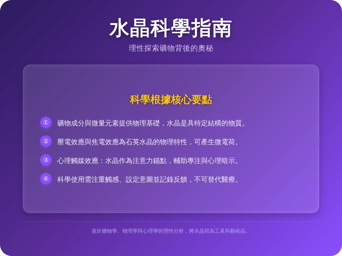 水晶科學根據 水晶科學根據