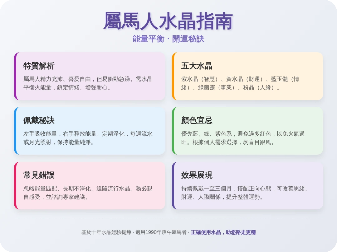 1990屬馬適合的水晶