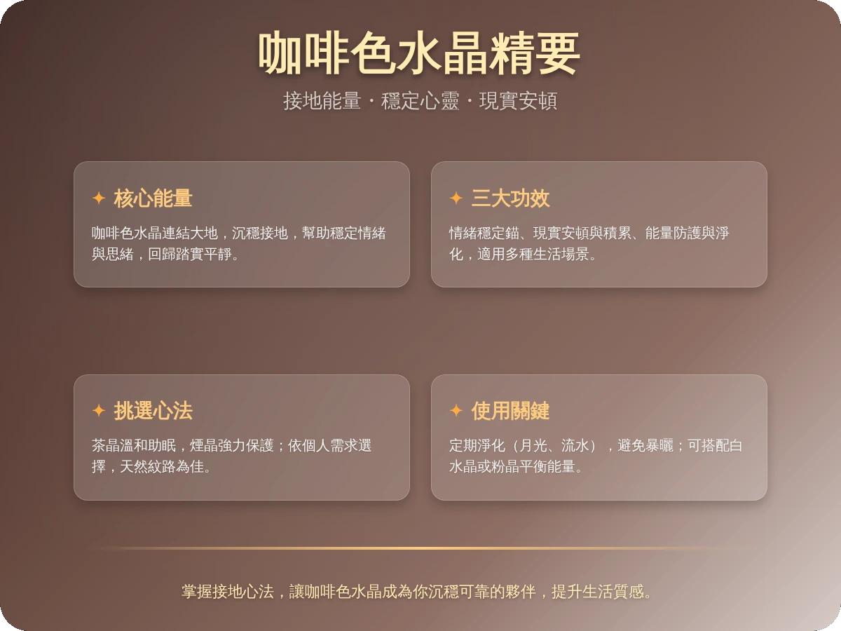 咖啡色水晶功效 咖啡色水晶功效