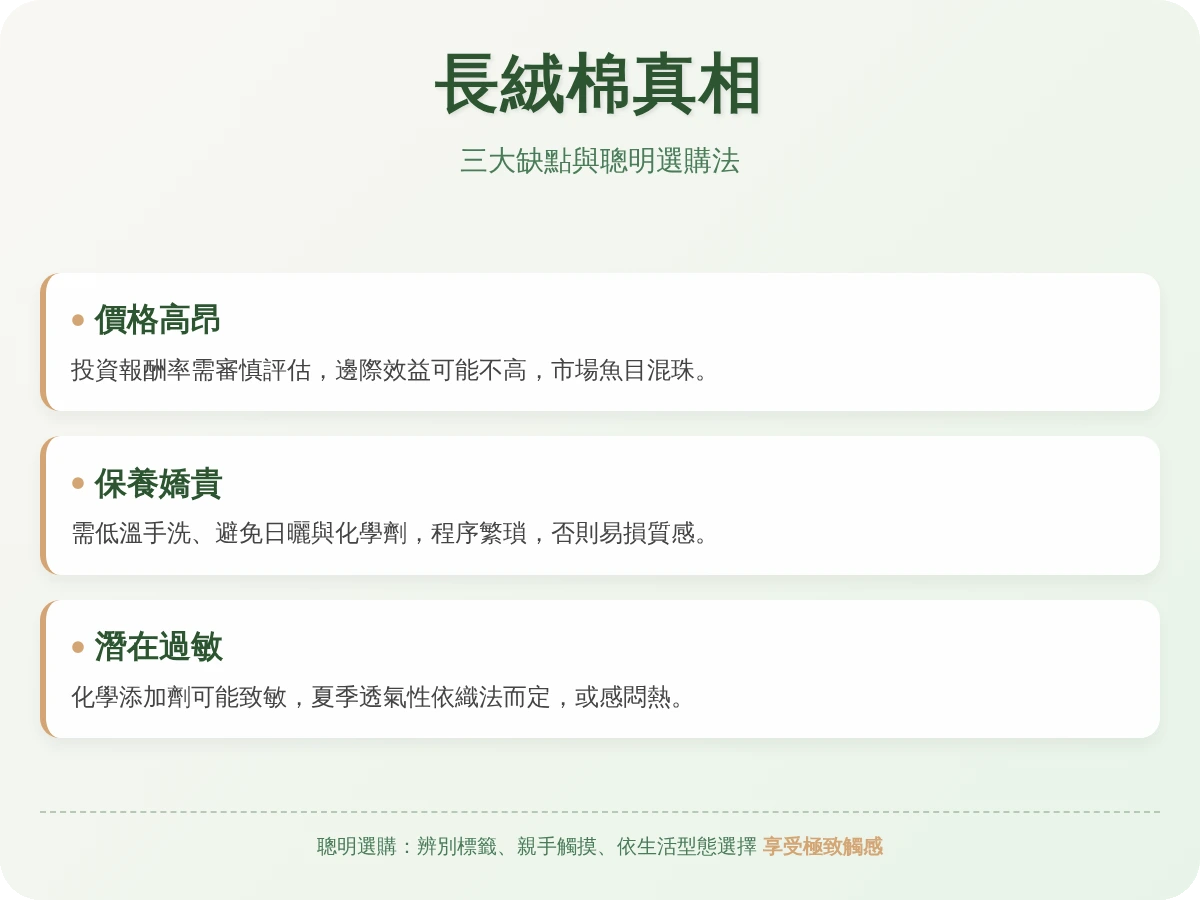 長絨棉缺點
