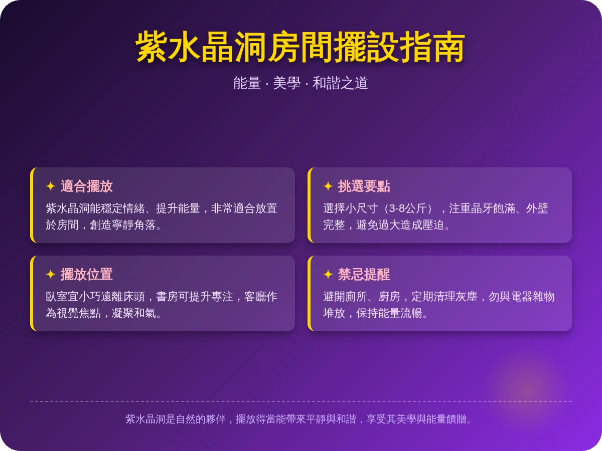 紫水晶洞可以放房間嗎 紫水晶洞可以放房間嗎
