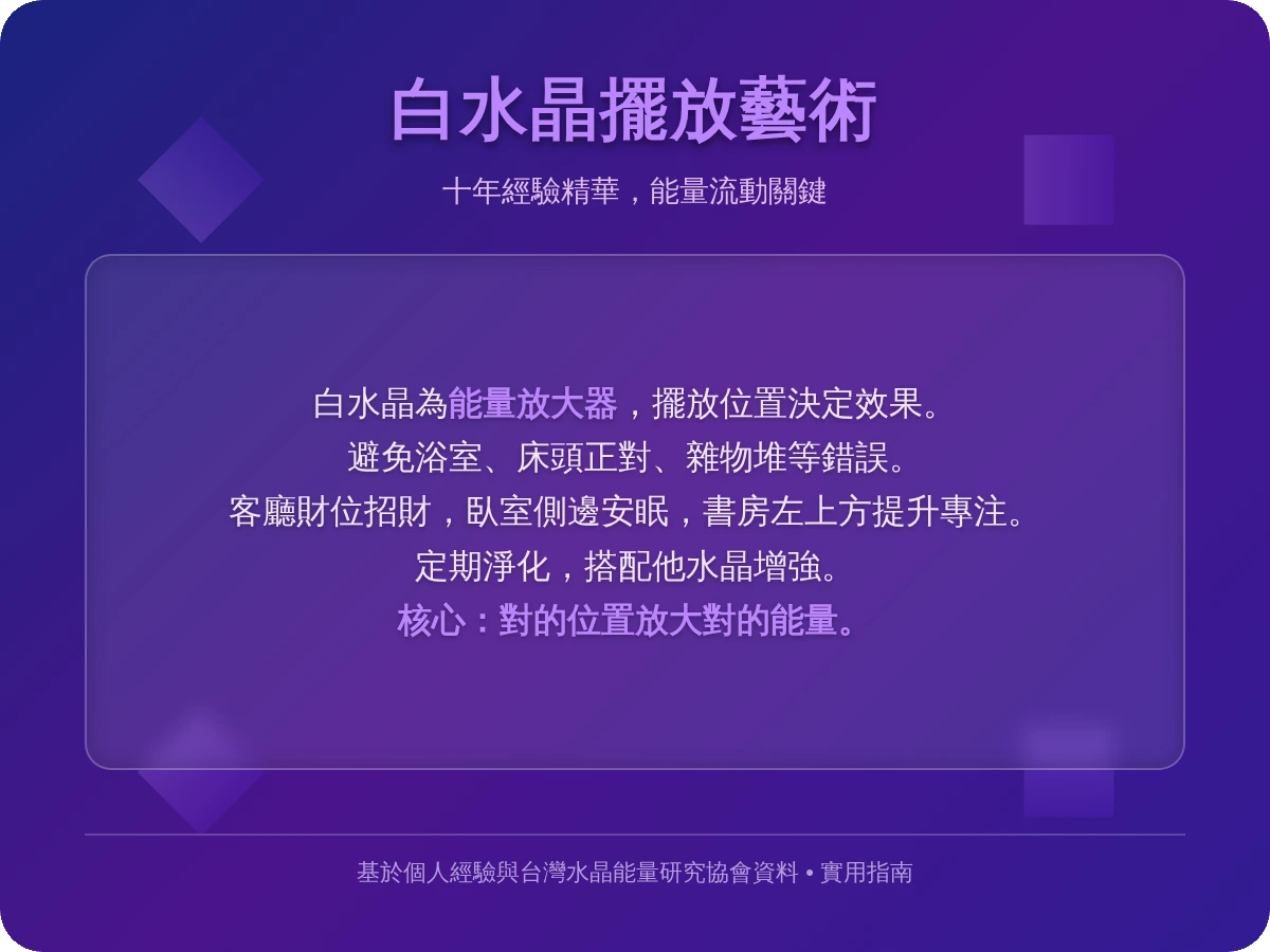 白水晶擺放位置