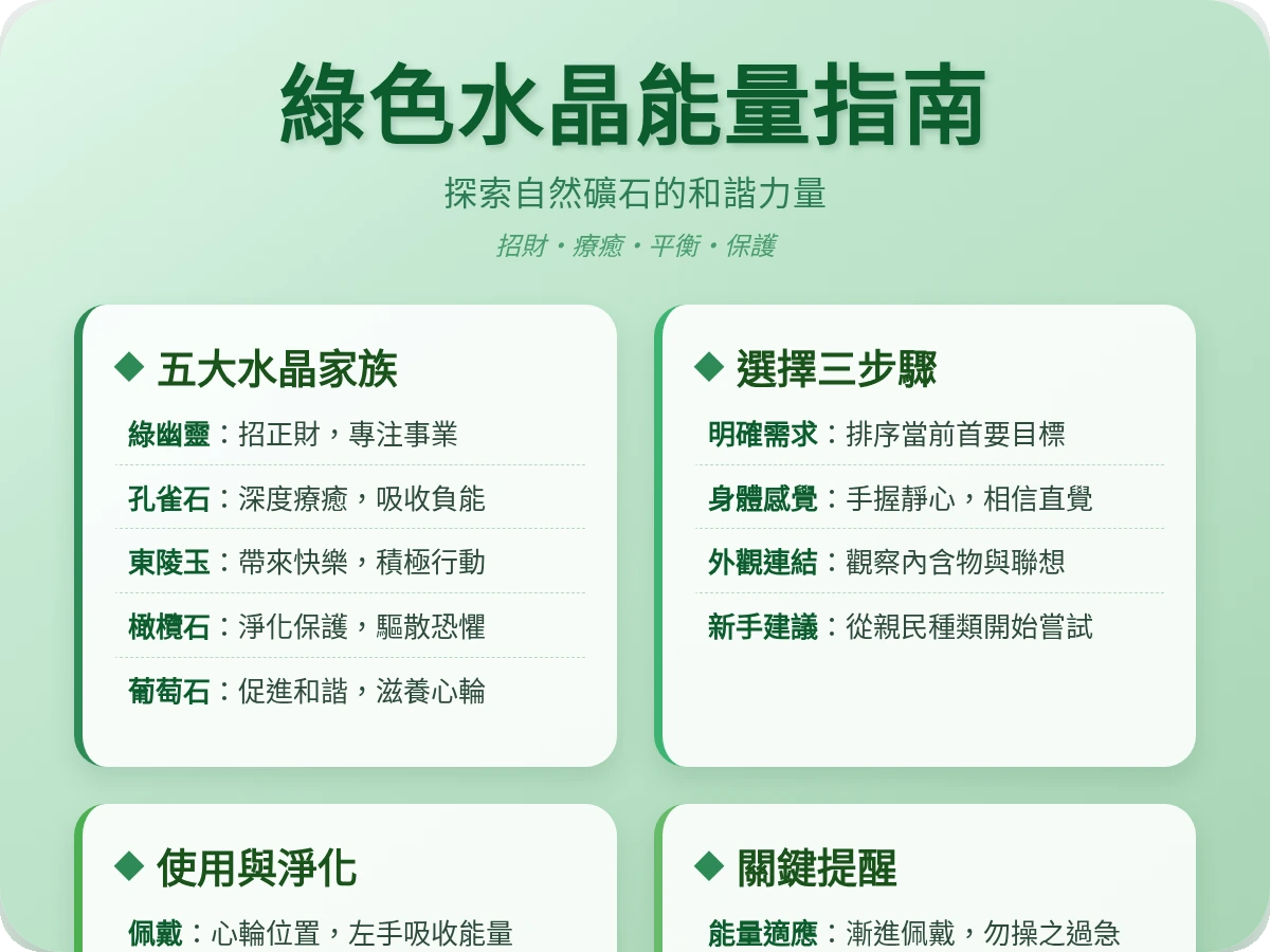 綠色系水晶功效 綠色系水晶功效