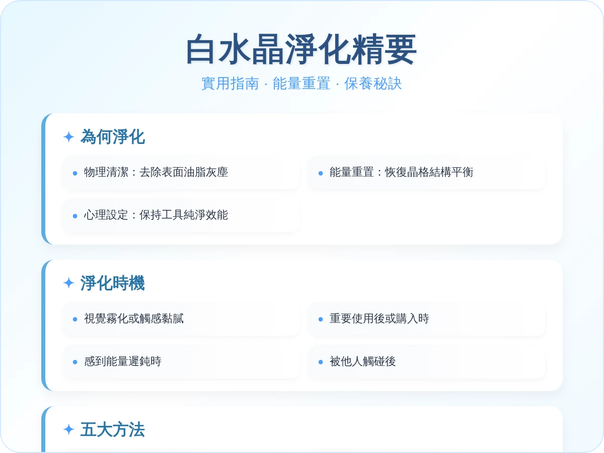 白水晶需要淨化嗎