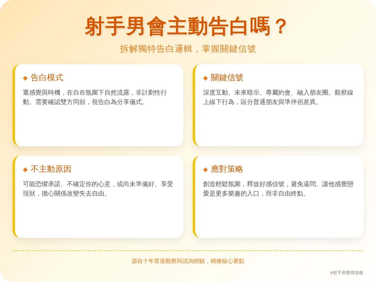 射手男會主動告白嗎 射手男會主動告白嗎