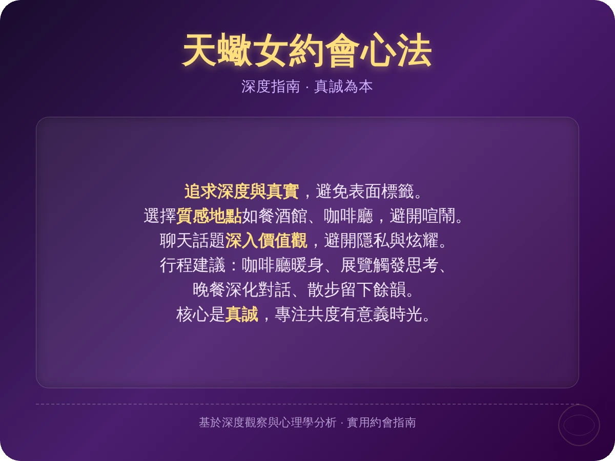 天蠍女約會 天蠍女約會