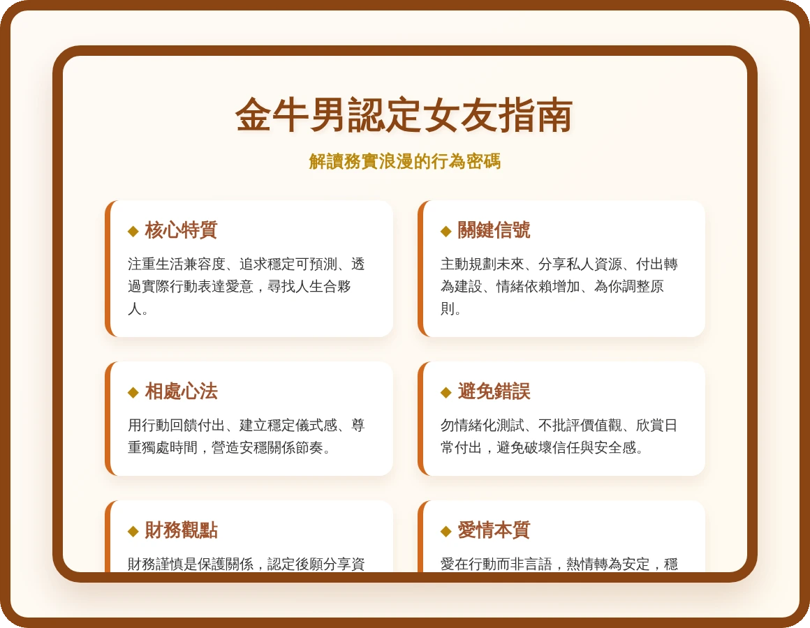 金牛男認定女朋友