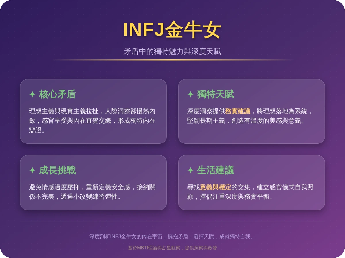 Infj 金牛 女