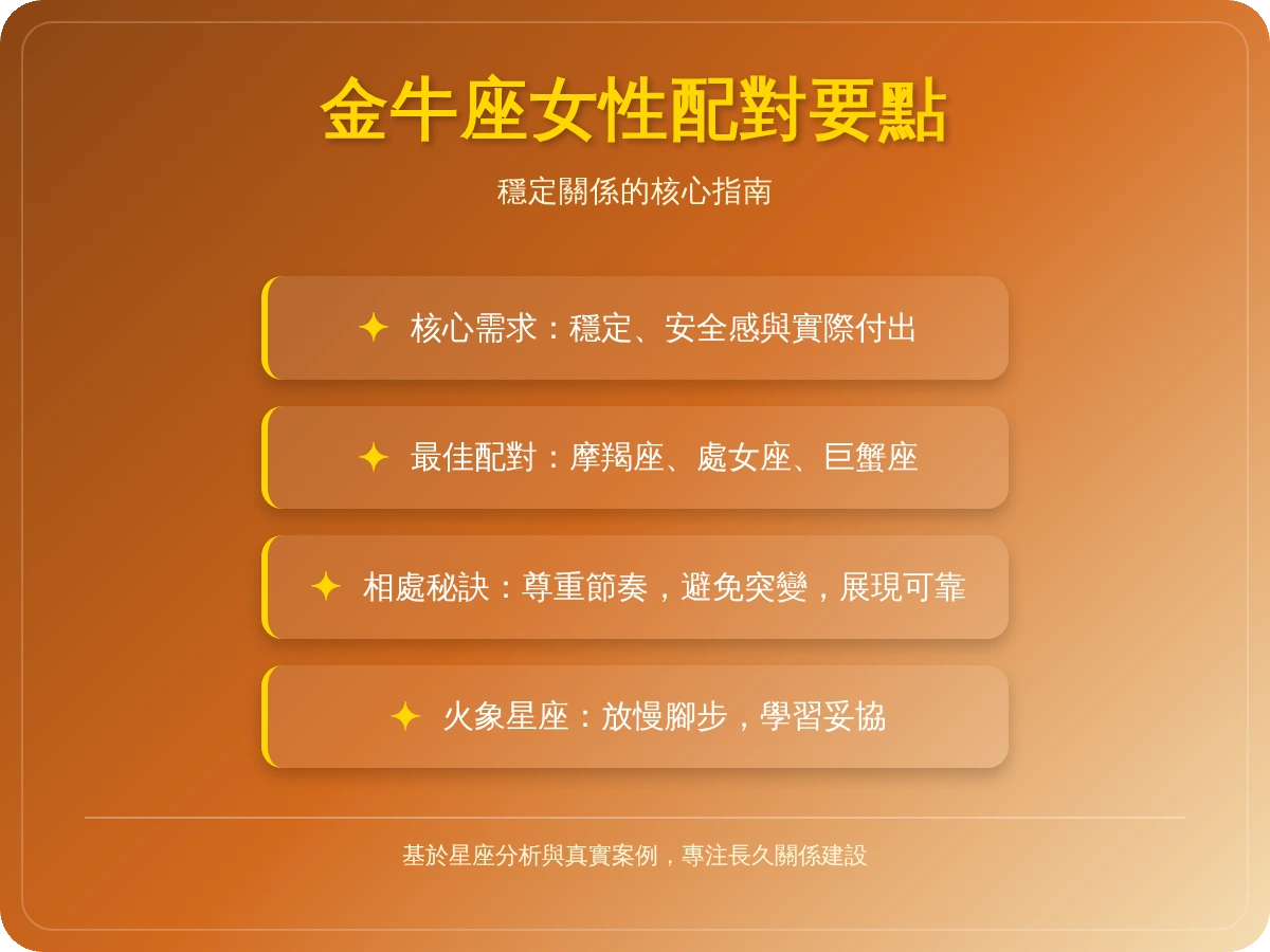 金牛座女配對 金牛座女配對