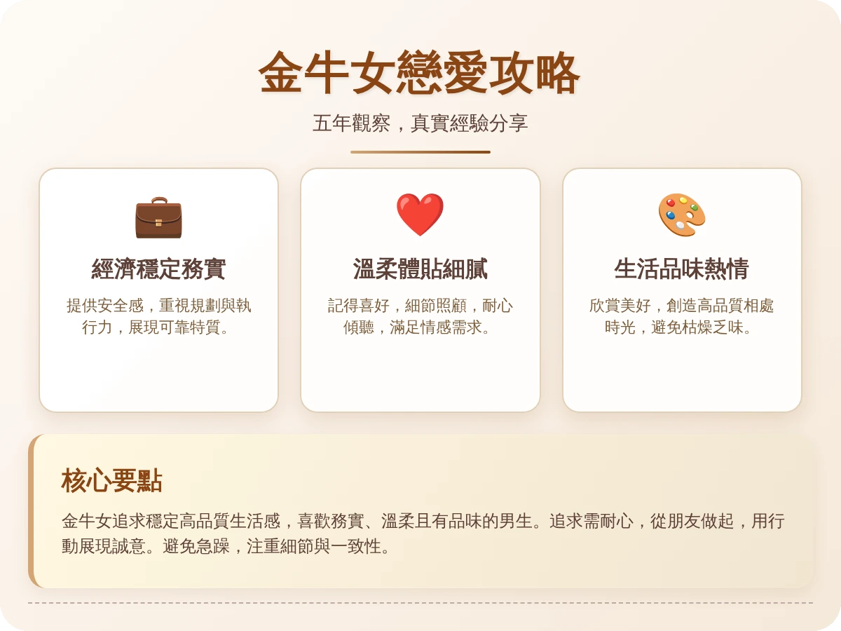 金牛女喜歡類型 金牛女喜歡類型