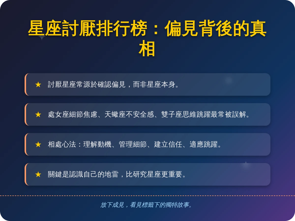 公認最討厭的星座