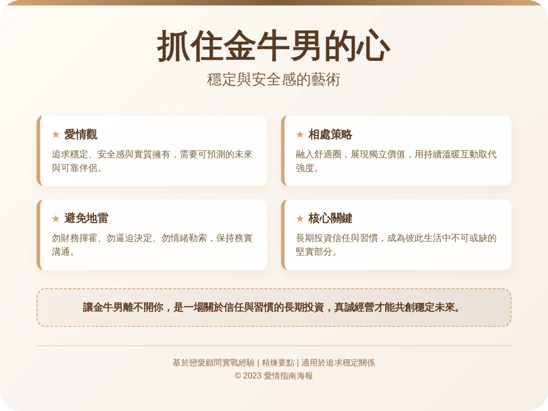 如何讓金牛男離不開你 如何讓金牛男離不開你