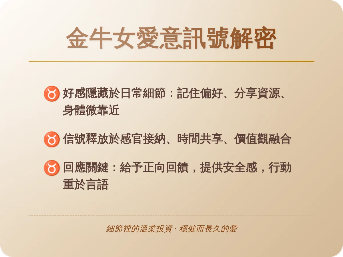 金牛女喜歡一個人訊息 金牛女喜歡一個人訊息