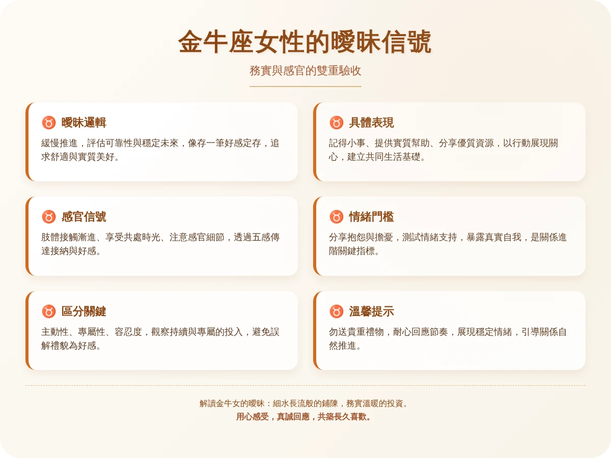 金牛女曖昧舉動