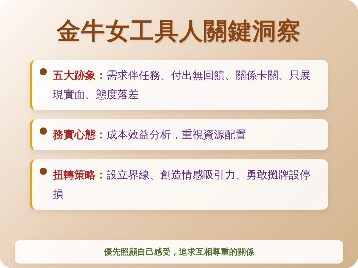 金牛女把你當工具人