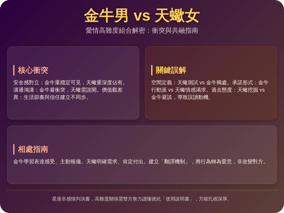 金牛男天蠍女天生不適合在一起 金牛男天蠍女天生不適合在一起