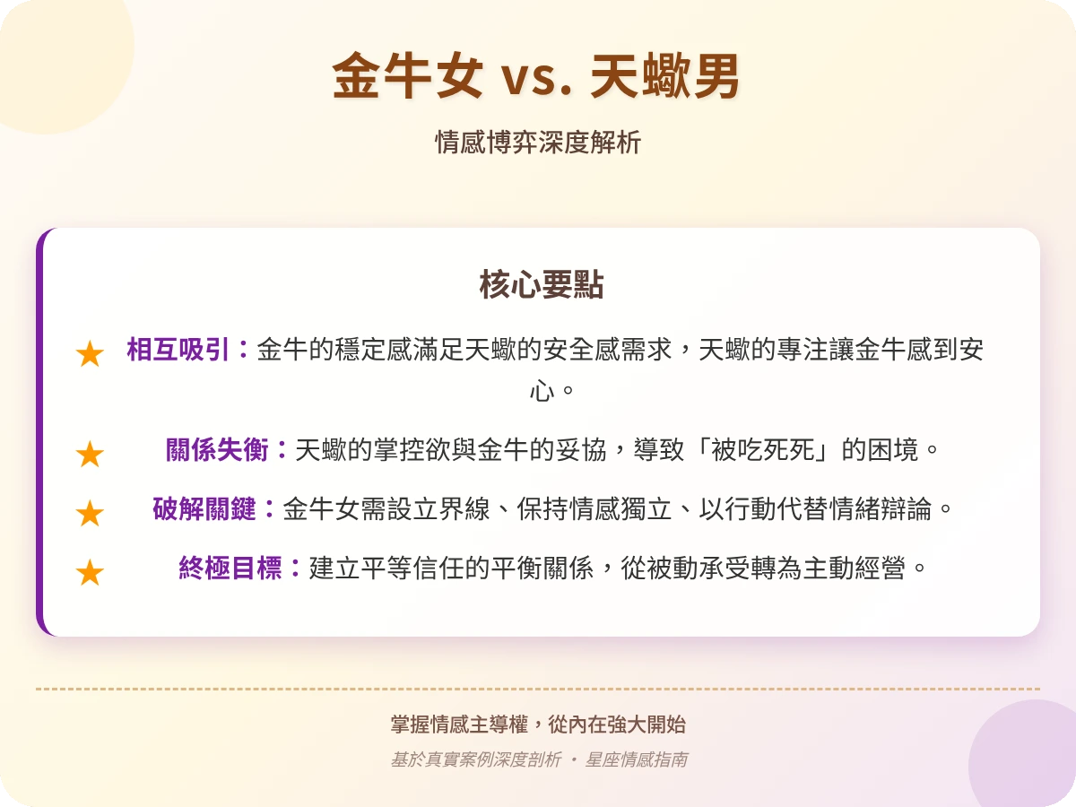 金牛女被天蠍男吃死死