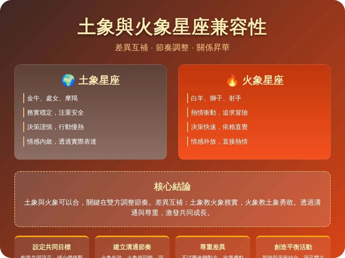 土象跟火象合嗎