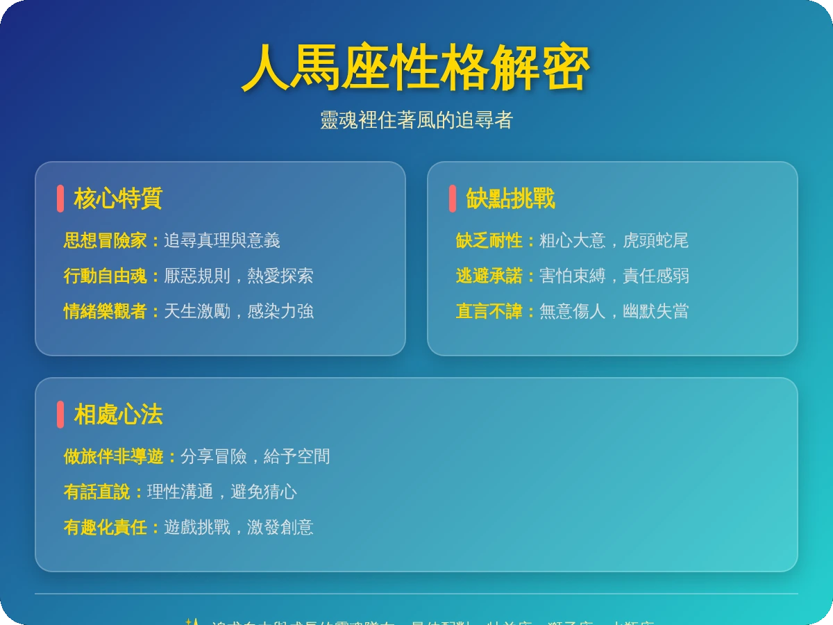 人馬座性格 人馬座性格