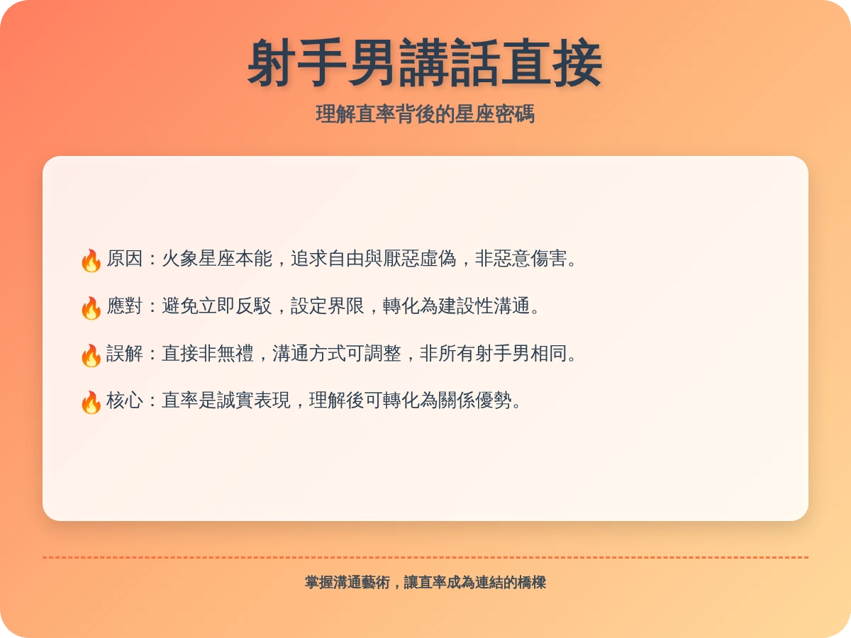 射手男講話直接