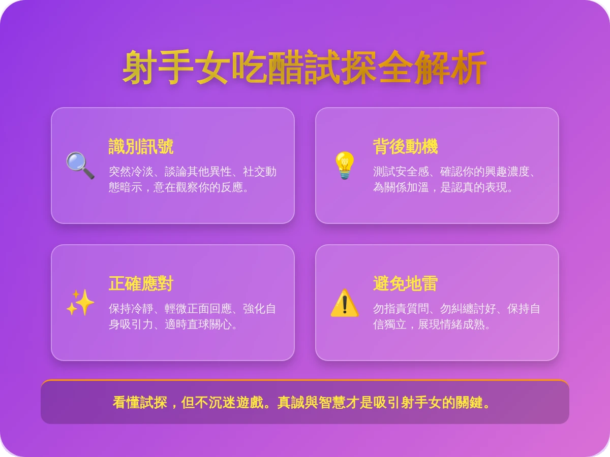 射手女故意讓你吃醋