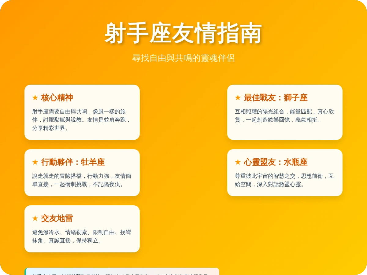 射手座跟哪個星座最合朋友