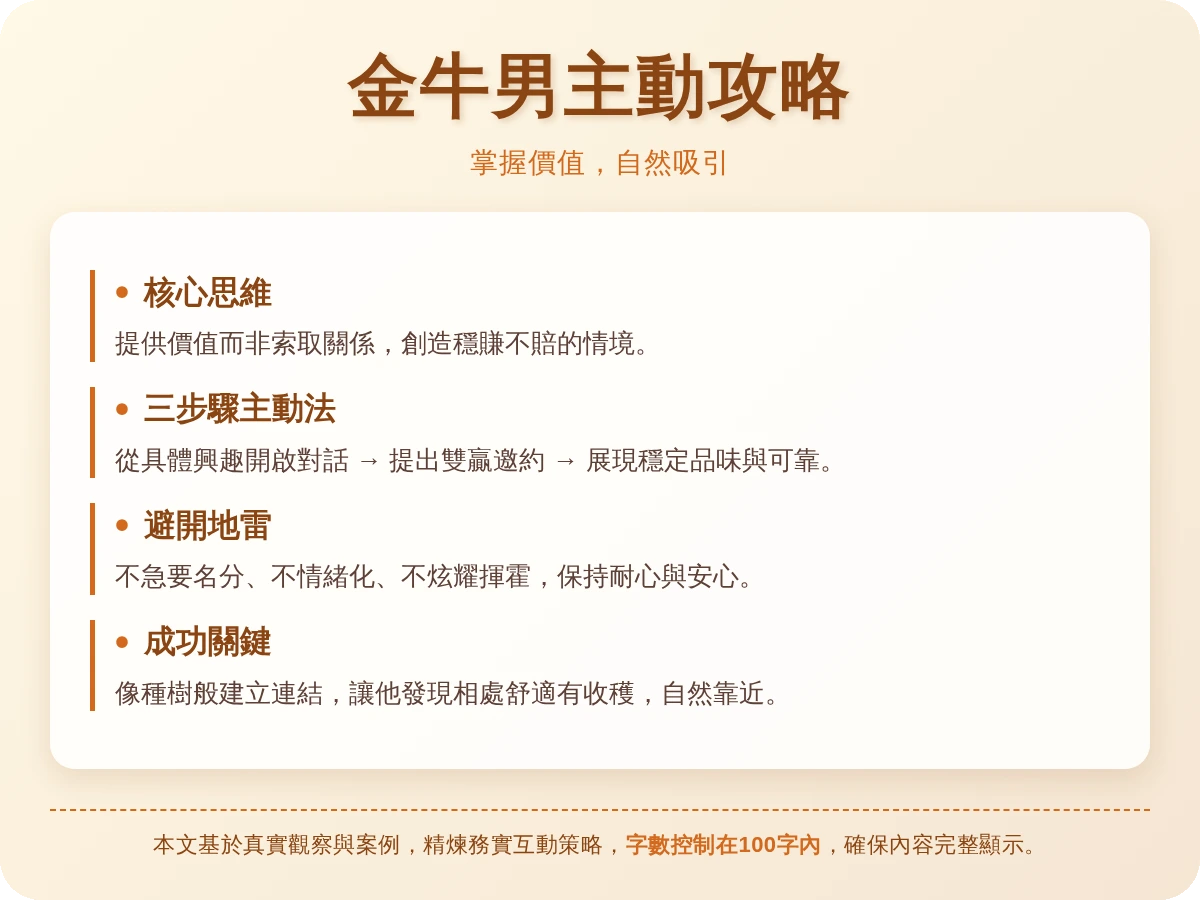 對金牛男主動