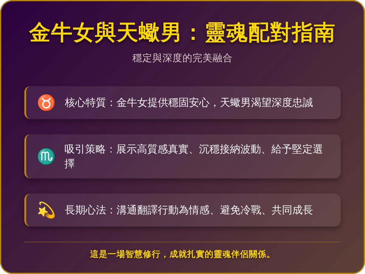 金牛女吸引天蠍男