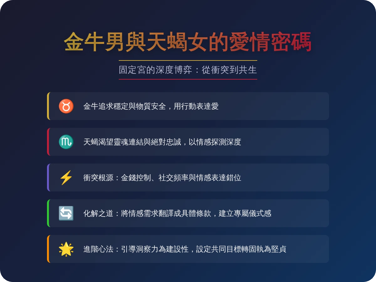 男金牛女天蠍