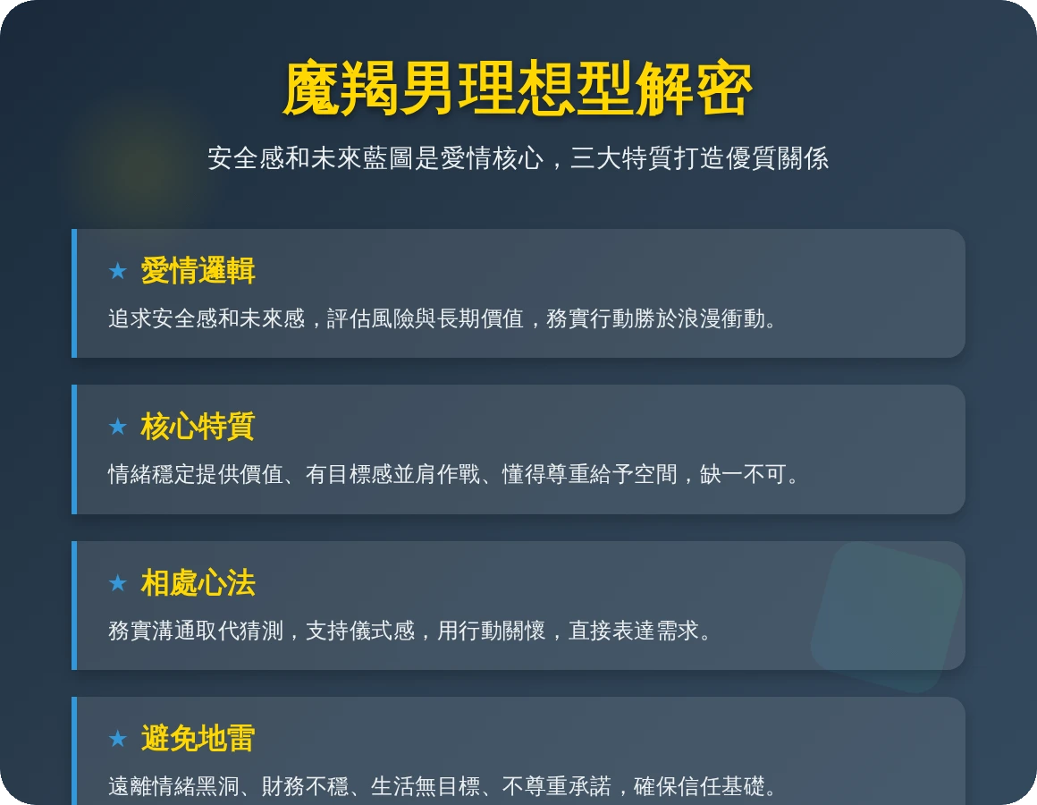 魔羯男理想型