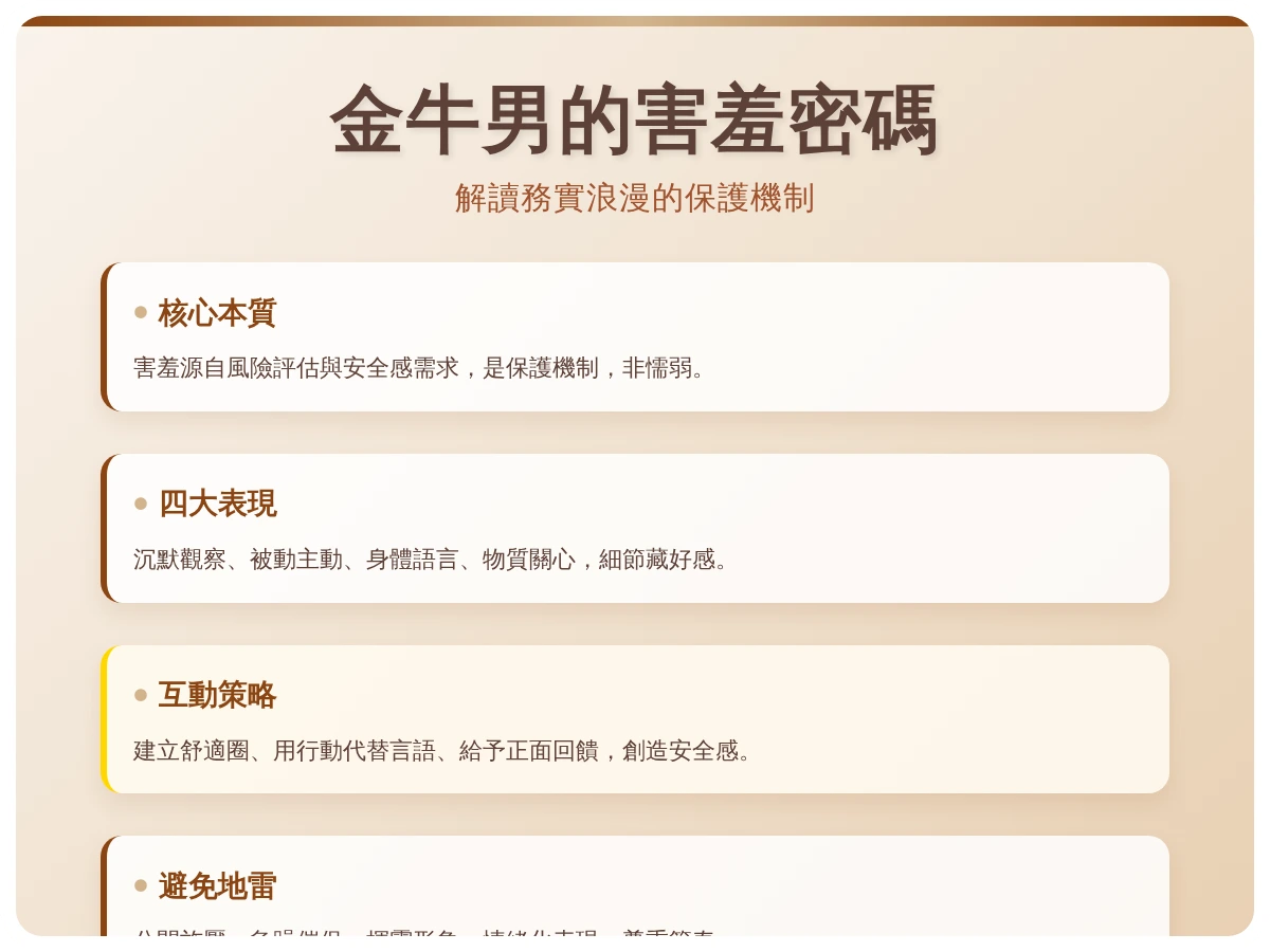 金牛男害羞