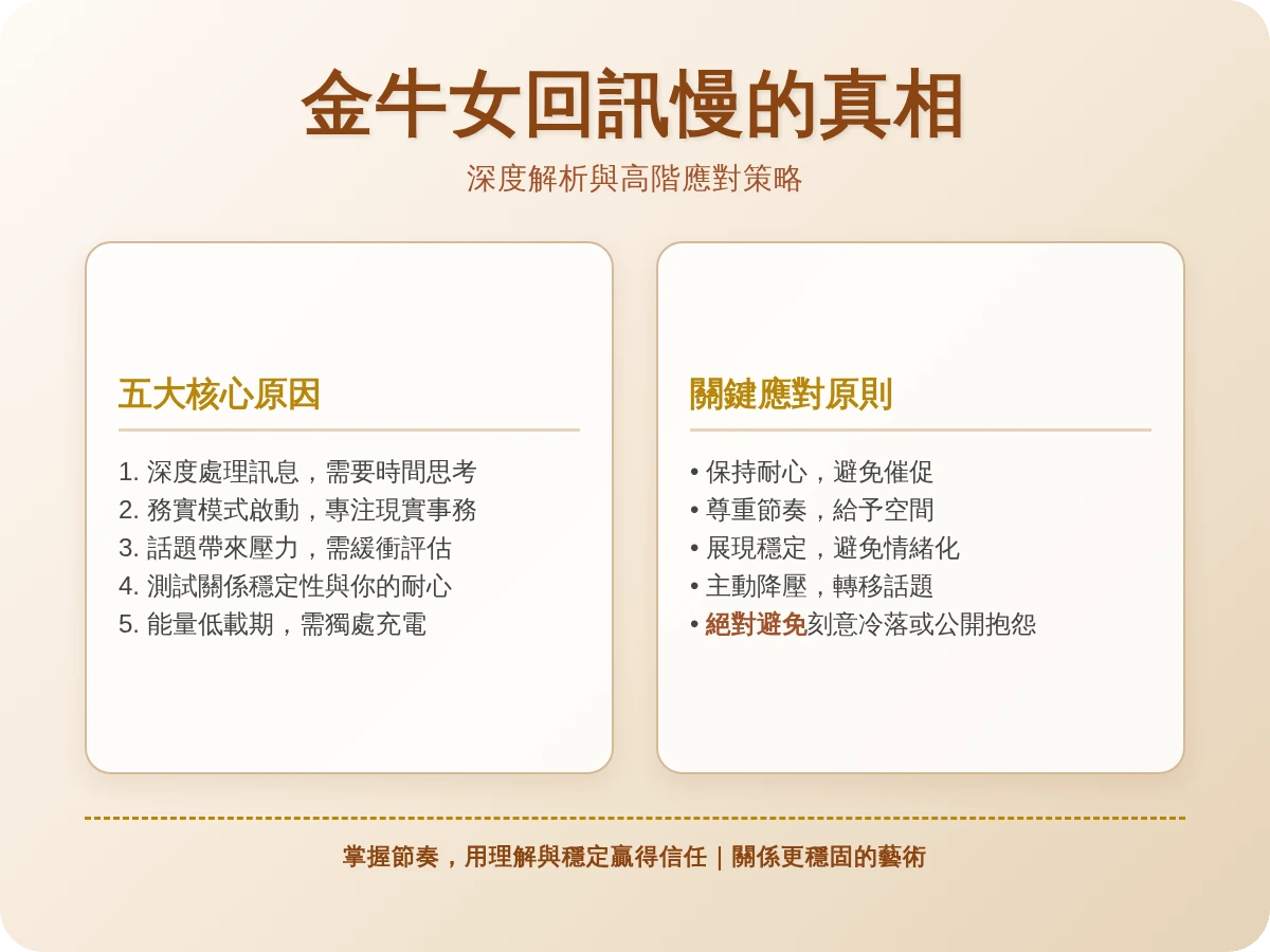 金牛女回訊息變慢