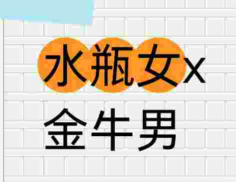 水瓶座金牛座配对