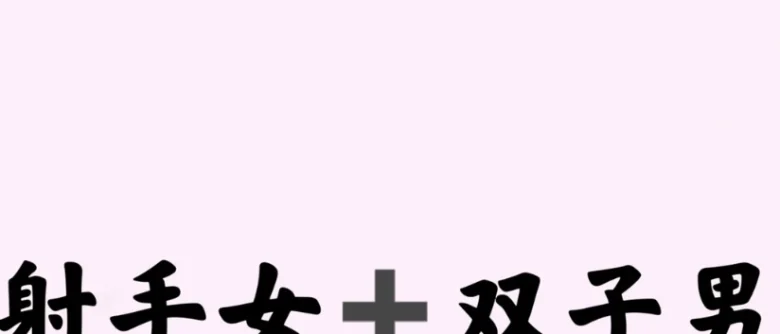 射手女吸引雙子男