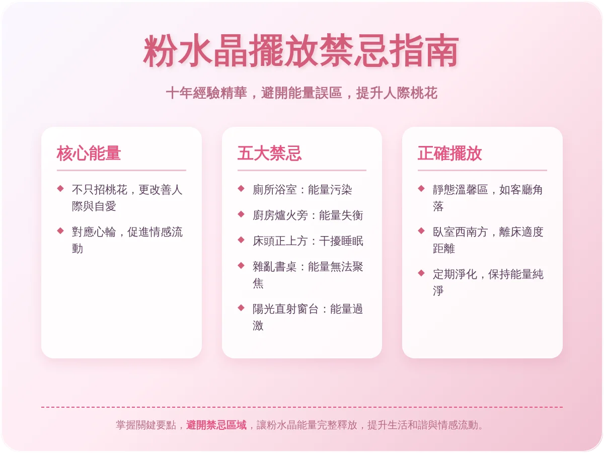 粉水晶擺放禁忌