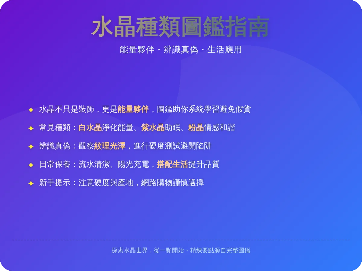 水晶種類圖鑑 水晶種類圖鑑