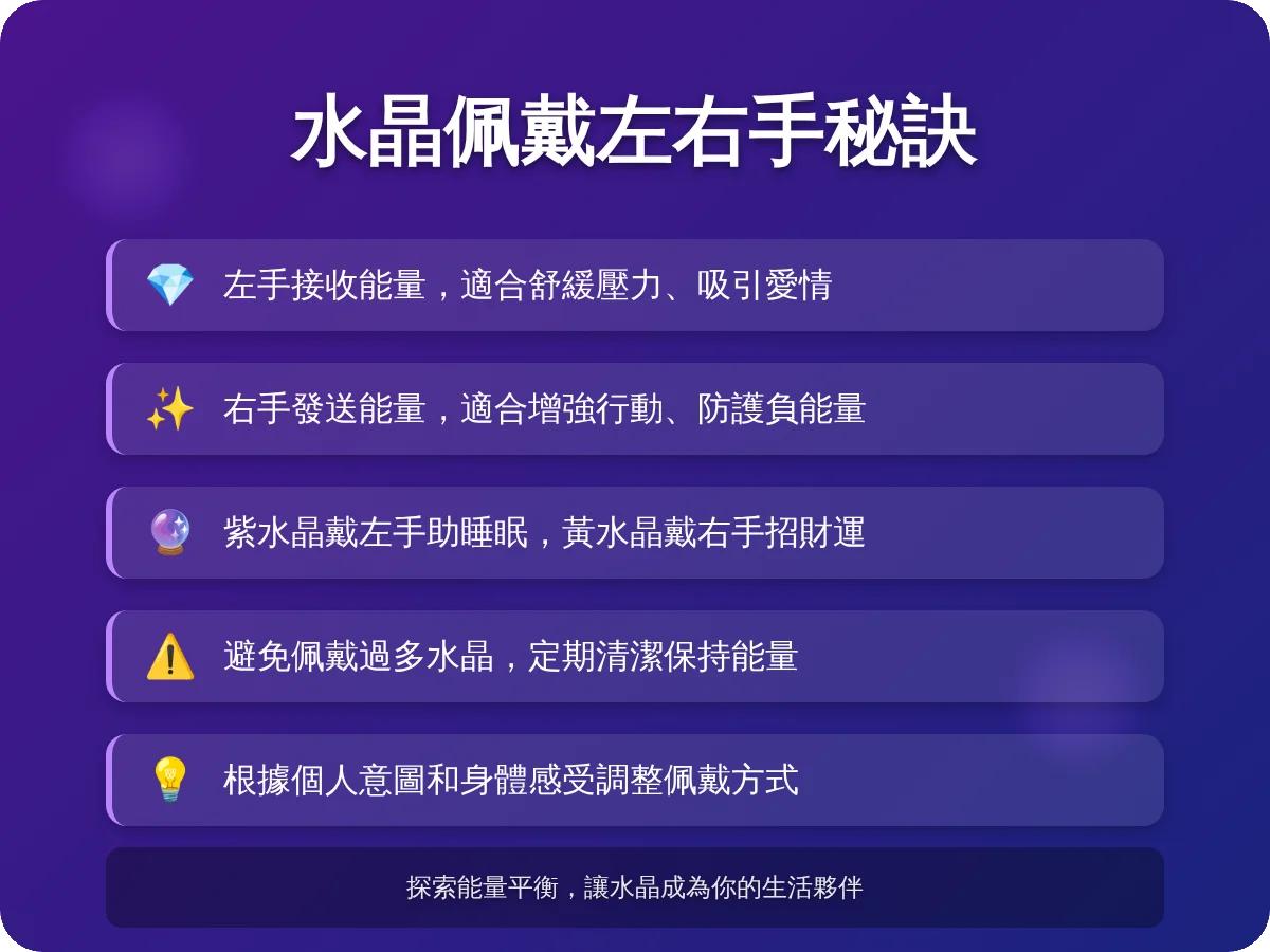 水晶佩戴左右手 水晶佩戴左右手