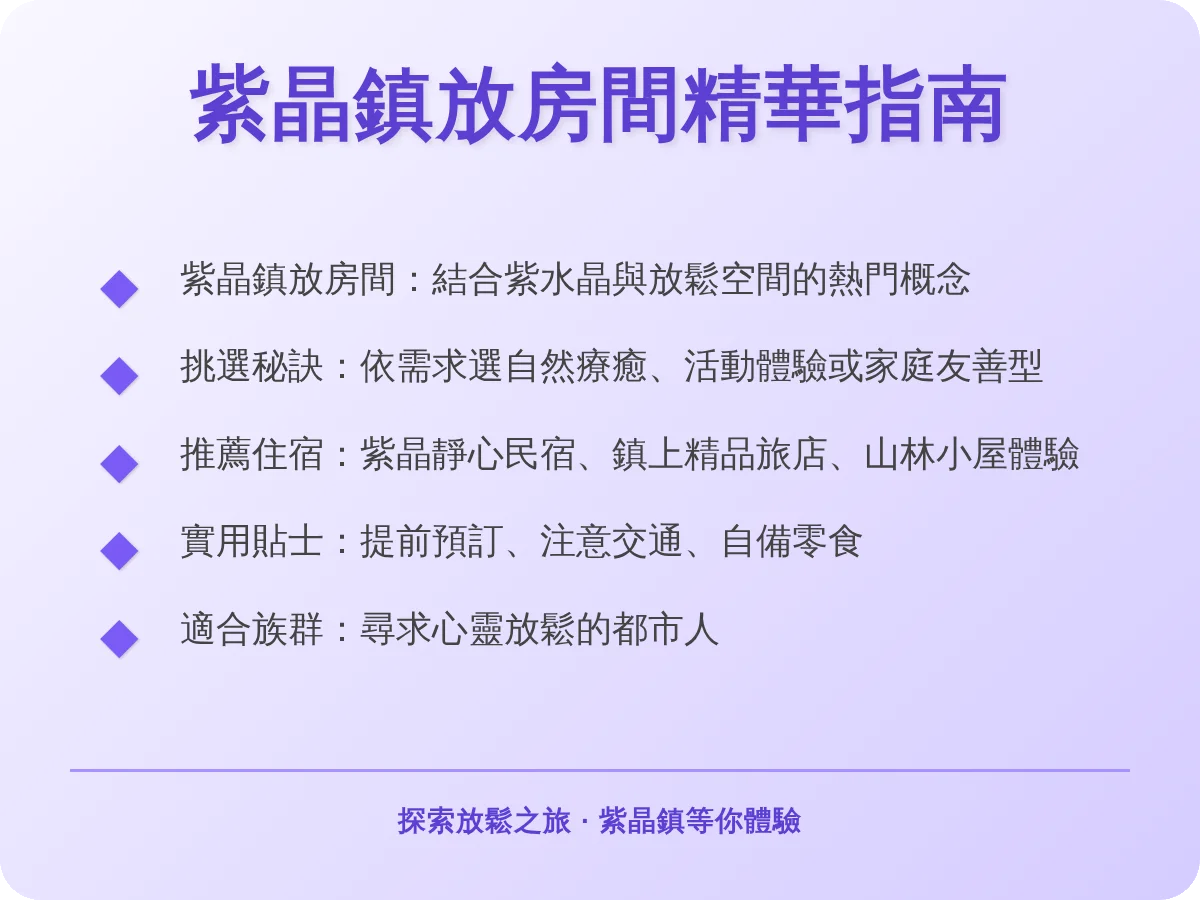 紫晶鎮放房間